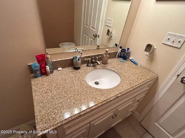 85 Cranberry Ter, Duryea, PA 18642 - bathroom with vanity and tile patterned floors