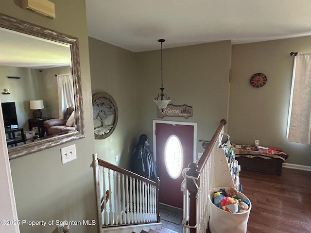 85 Cranberry Ter, Duryea, PA 18642 - entrance foyer featuring wood finished floors and baseboards