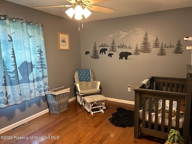 85 Cranberry Ter, Duryea, PA 18642 - bedroom with a nursery area and wood finished floors