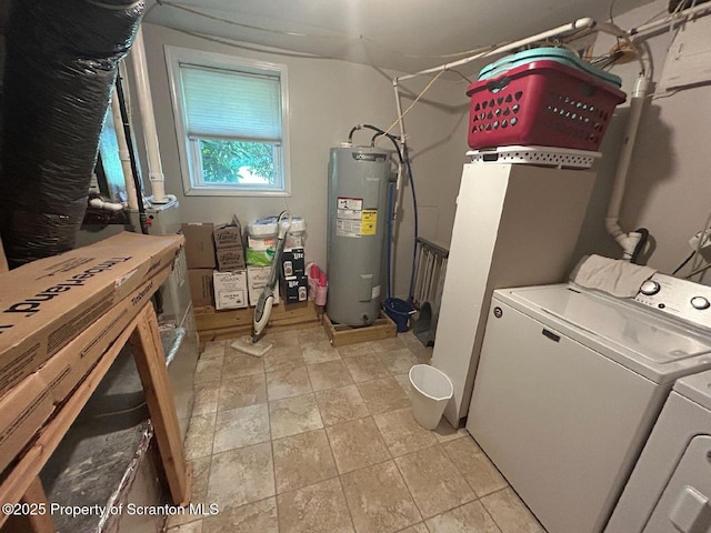 85 Cranberry Ter, Duryea, PA 18642 - laundry room featuring electric water heater and washing machine and dryer