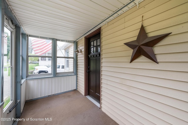 730 Chase Rd, Shavertown, PA 18708 - view of unfurnished sunroom