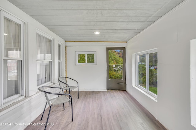 view of sunroom