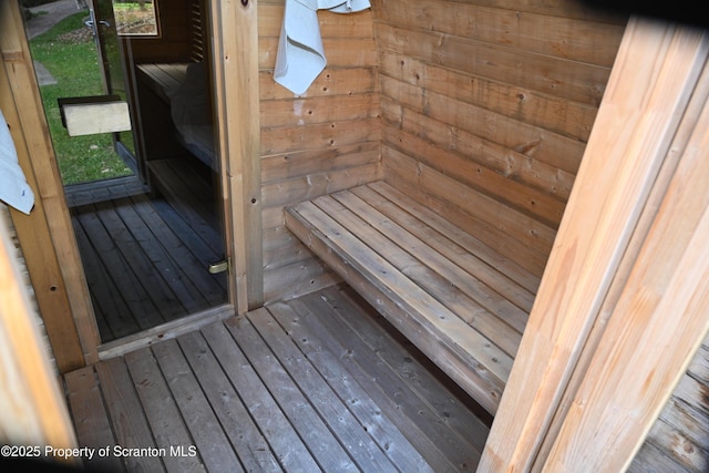 3511 Liberty Park Rd, Hallstead, PA 18822 - relaxing sauna / steam room featuring hardwood / wood-style floors