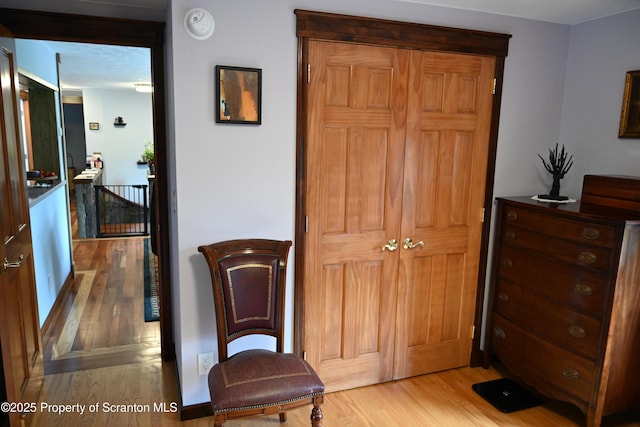 3511 Liberty Park Rd, Hallstead, PA 18822 - sitting room with light wood finished floors and an upstairs landing