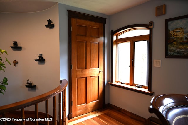3511 Liberty Park Rd, Hallstead, PA 18822 - entrance foyer with wood finished floors and baseboards