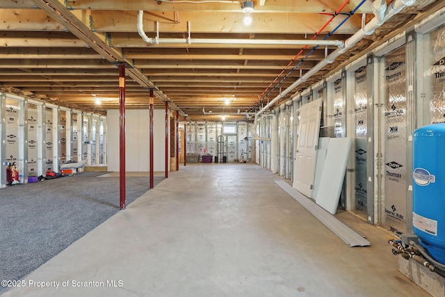 960 Lott Rd, Meshoppen, PA 18630 - unfinished below grade area with a water pressure tank