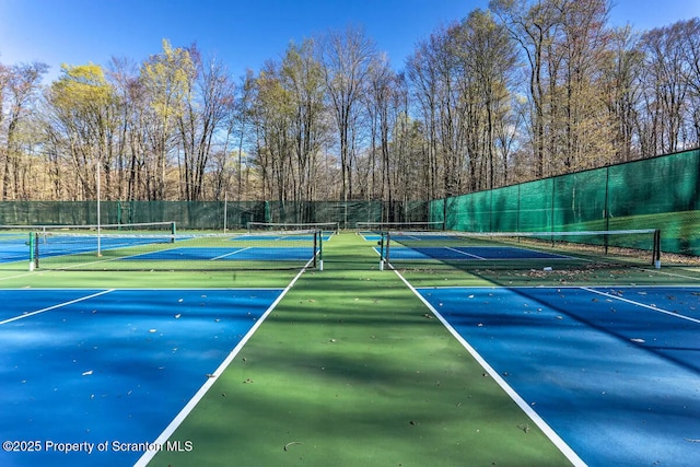 view of tennis court