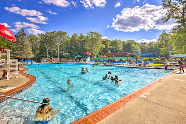 view of pool