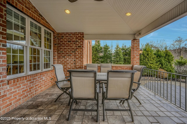 view of patio / terrace with outdoor dining space