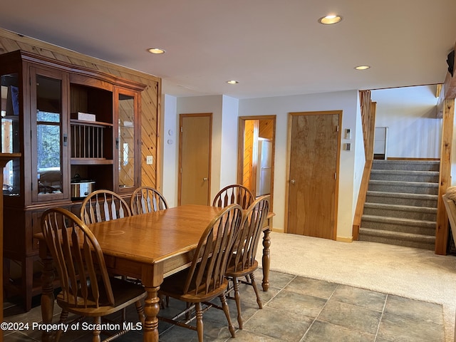 view of dining area