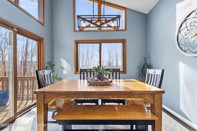 entrance foyer featuring a skylight and a textured ceiling