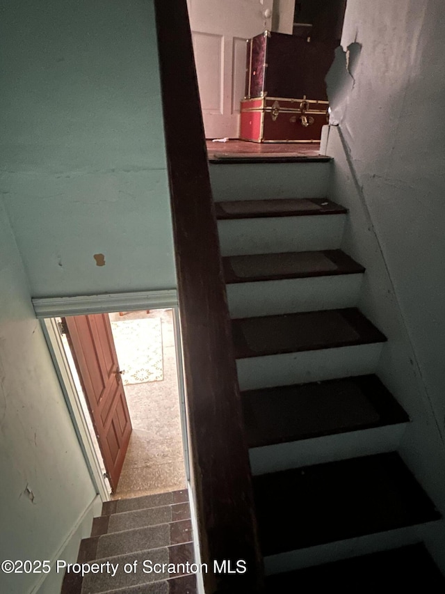 view of stairway