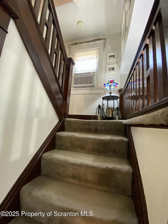 906 Cedar Ave, Scranton, PA 18505 - stairs featuring cooling unit
