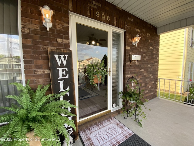 906 Cedar Ave, Scranton, PA 18505 - entrance to property with a porch and brick siding