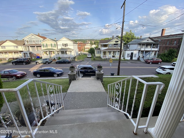 906 Cedar Ave, Scranton, PA 18505 - view of yard featuring a residential view and a porch