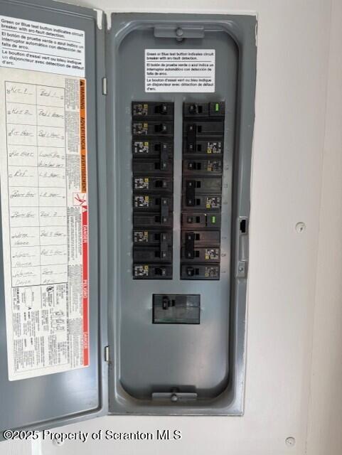 1449 Dickens St, Scranton, PA 18504 - utility room featuring electric panel