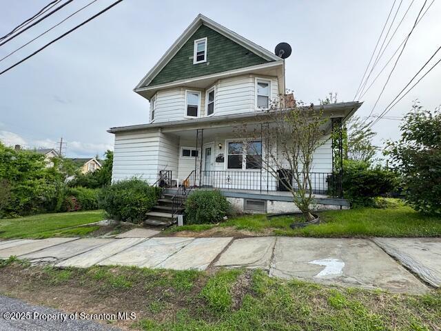 1449 Dickens St, Scranton, PA 18504 - view of front of property with a porch