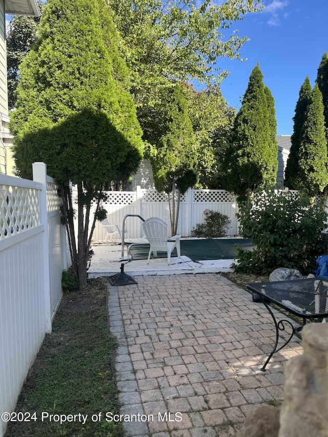 view of patio / terrace featuring a fenced backyard