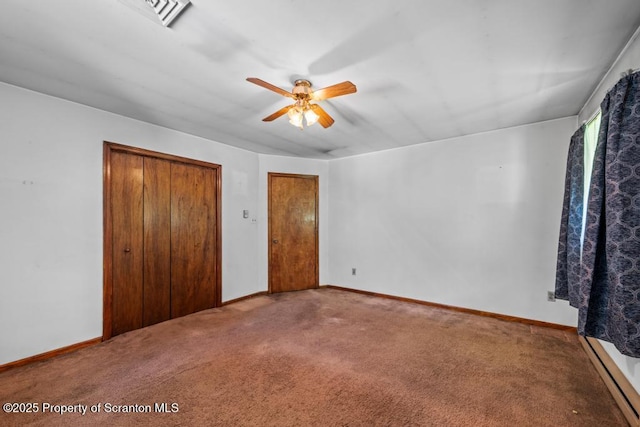 1103 Quarry Rd, Old Forge, PA 18518 - unfurnished bedroom featuring carpet floors and ceiling fan