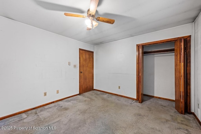 1103 Quarry Rd, Old Forge, PA 18518 - unfurnished bedroom featuring carpet flooring and ceiling fan