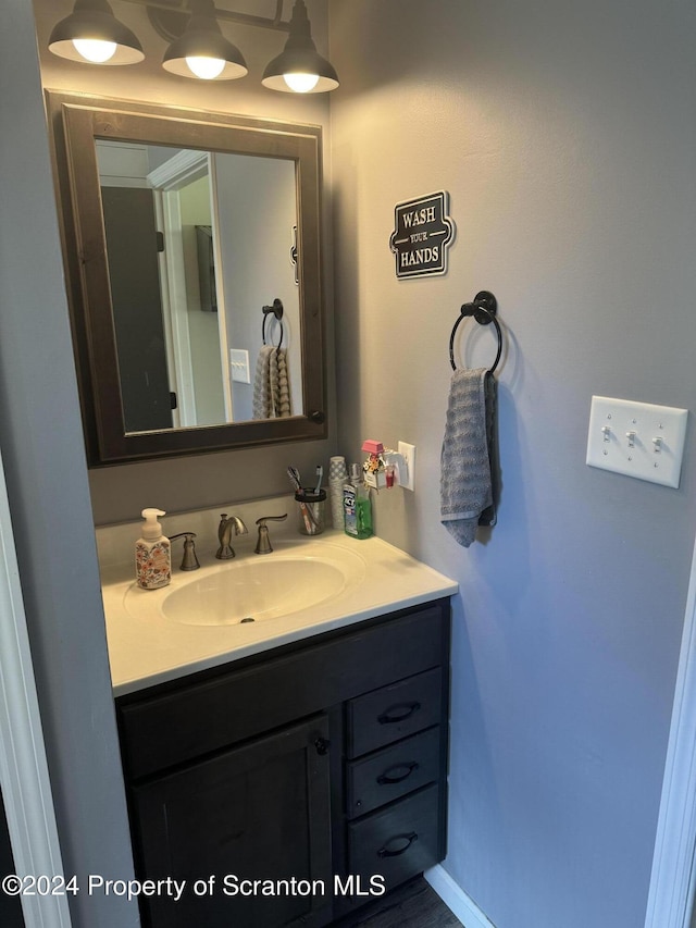 3365 Lake Of Meadows Rd, Little Meadows, PA 18830 - bathroom with vanity