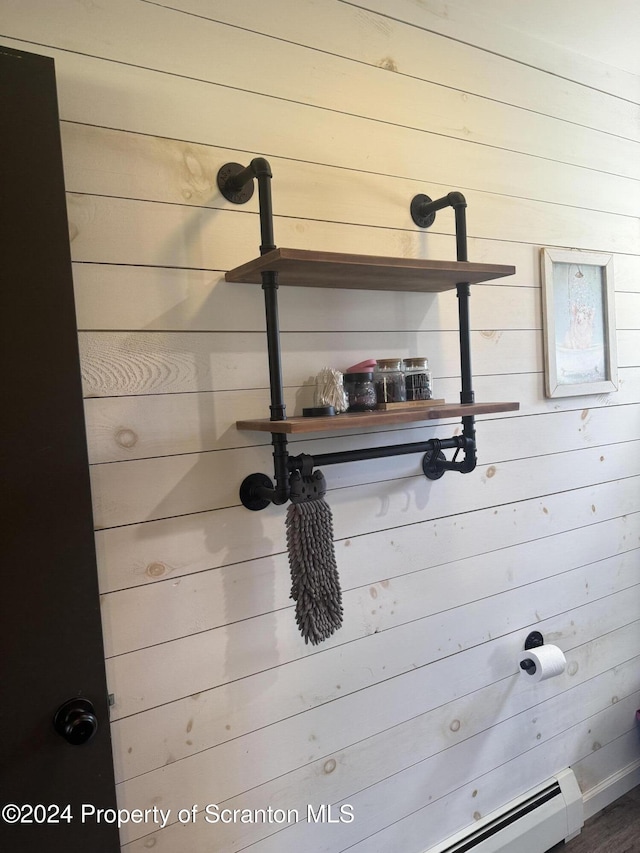 3365 Lake Of Meadows Rd, Little Meadows, PA 18830 - detailed view of wood walls