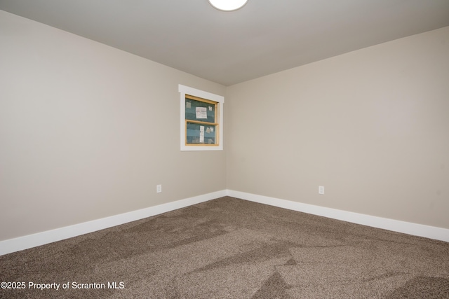 view of carpeted empty room