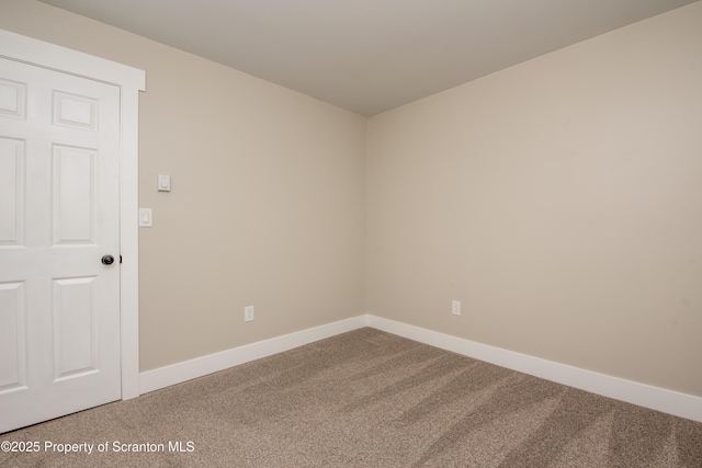 view of carpeted empty room