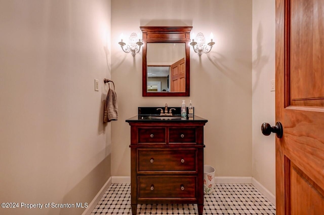 bathroom featuring vanity