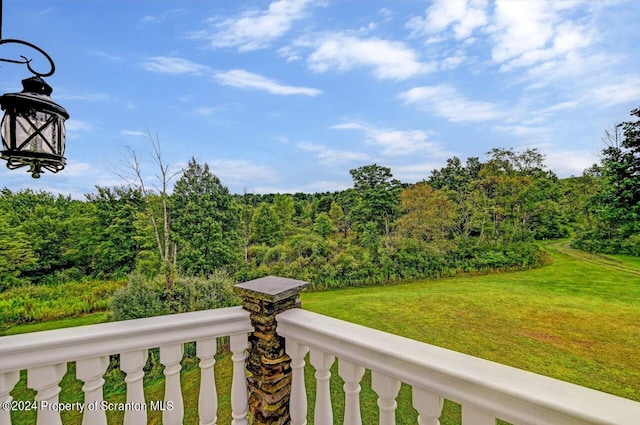 view of balcony