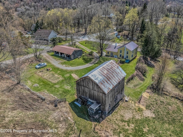 11 Manzer Rd, New Milford, PA 18834 - view of subject property with a heavily wooded area