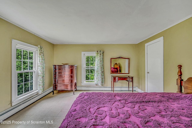 11 Manzer Rd, New Milford, PA 18834 - bedroom featuring a baseboard heating unit and crown molding