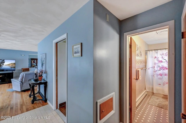 21 Leslie Dr, Scranton, PA 18505 - corridor featuring wood finished floors and baseboards