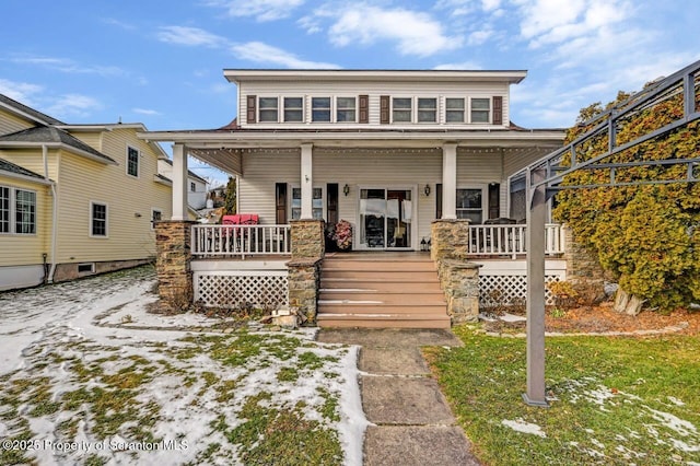 bungalow-style home featuring a porch