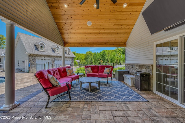 1000 Scenic Dr Unit L 34, Clarks Summit, PA 18411 - view of patio with an outdoor living space