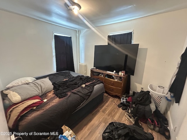 bedroom featuring light hardwood / wood-style floors