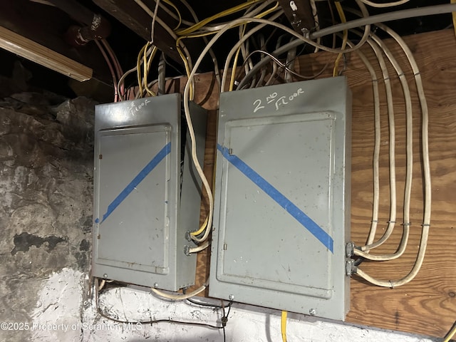 utility room featuring electric panel