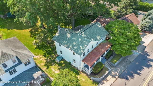 1303 Main St, Pittston, PA 18640 - aerial view of property and surrounding area