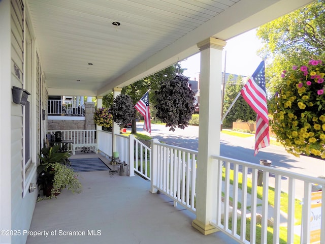 view of patio / terrace featuring covered porch