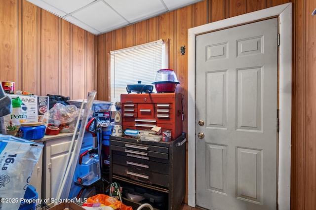 view of storage room