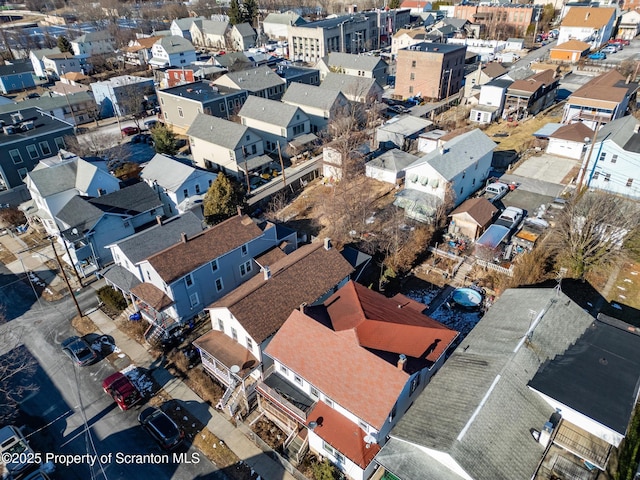 bird's eye view featuring a residential view