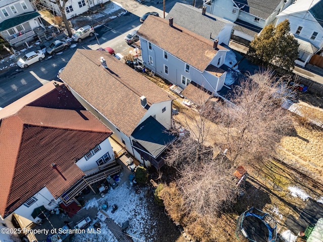 bird's eye view featuring a residential view