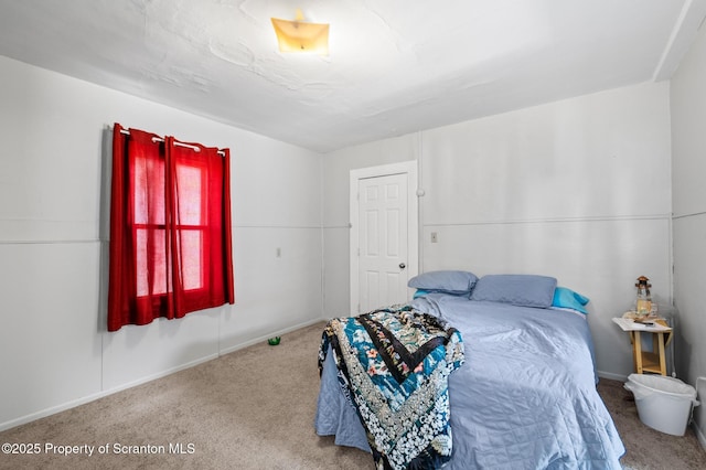 bedroom with carpet flooring