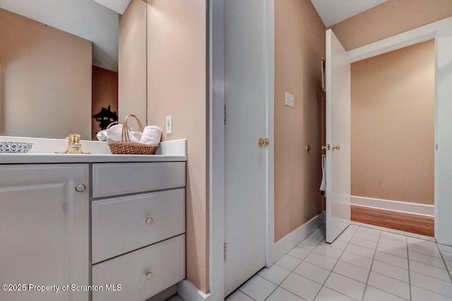 119 Glenmaura Dr, Moosic, PA 18507 - bathroom with tile patterned flooring and vanity