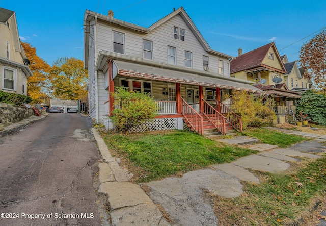 view of front of property featuring a porch