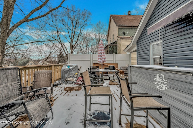 view of patio / terrace featuring grilling area