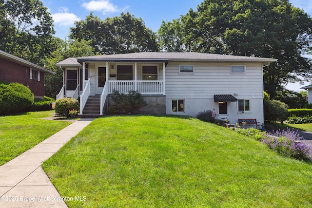 2807 S Webster Ave, Scranton, PA 18505 - view of front of house featuring a porch and a front yard