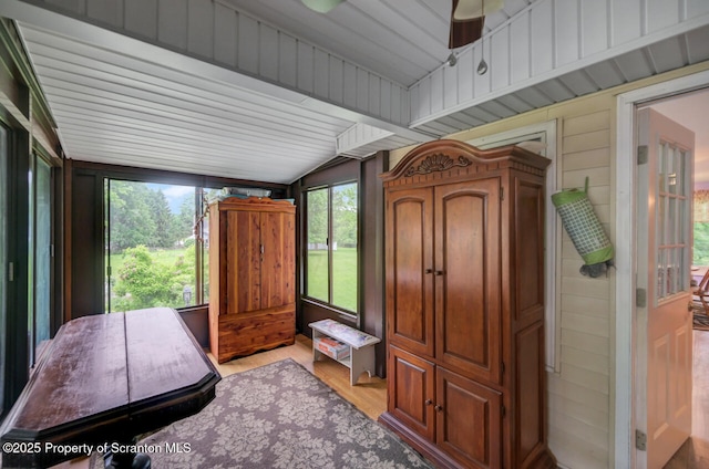 592 Gravel Pond Rd, Clarks Summit, PA 18411 - bedroom with lofted ceiling and light wood-type flooring