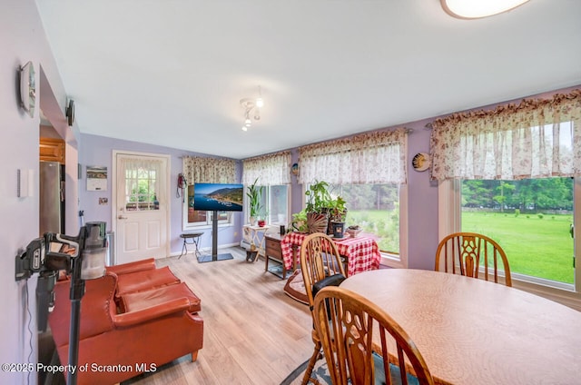 592 Gravel Pond Rd, Clarks Summit, PA 18411 - dining space featuring light wood-type flooring and plenty of natural light