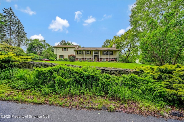 592 Gravel Pond Rd, Clarks Summit, PA 18411 - view of front of house with a chimney